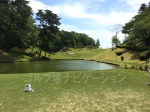 フロントティからの眺め。池と緑が美しい。