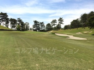 右が椿ルート、左が山吹ルートのグリーン