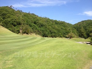 ほぼフラットだがフェアウェイにややアンジュレーションあり