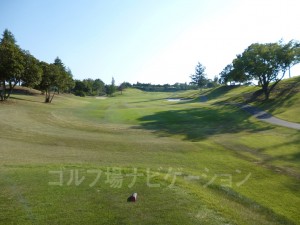 レディスティからの眺め。レディースティからはストレート。