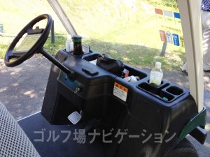 カートはリモコン無し。自分で運転するタイプです。