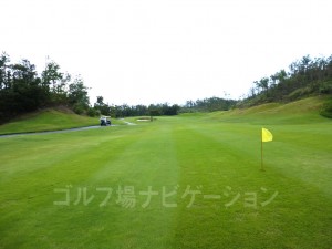 吹き流しからの景色。フラットです。