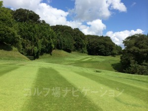 右カーブ地点が大きく凹んでいます。