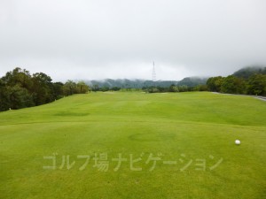 Kochi黒潮カントリークラブ 太平洋コース6番ホール、レギュラーティからの眺め