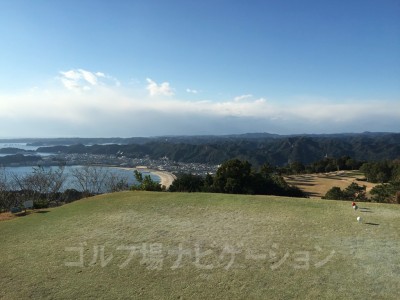 インコースは絶景ホールからスタート。この時は快晴。