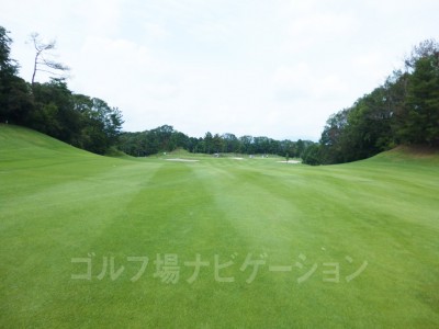 ちょうどドライバーの落下地点付近の左右が狭いです。